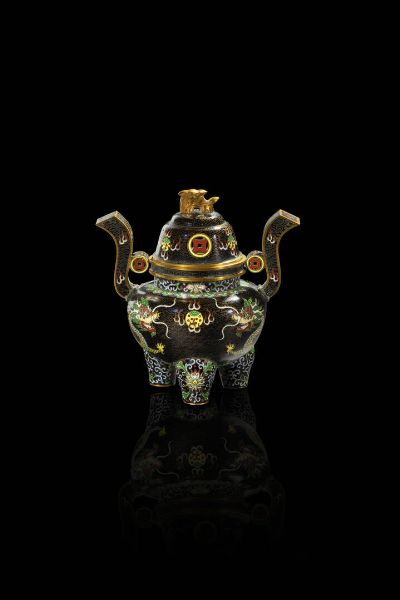 CENSER : Censer in cloisonn  - Asta Arte Orientale  - Associazione Nazionale - Case d'Asta italiane