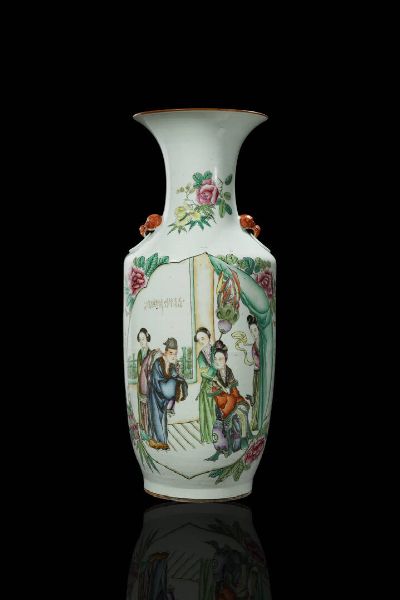 VASO : Vaso in porcellana Famiglia Rosa  - Asta Arte Orientale  - Associazione Nazionale - Case d'Asta italiane