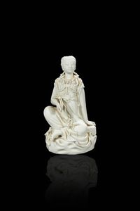 STATUINA - Blanc de Chine rappresentante Guanyin