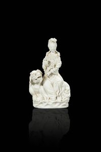 STATUINA - Blanc de Chine rappresentante Guanyin