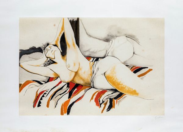 Renato Guttuso : Nudo 6  - Asta Grafica Internazionale e Multipli d'Autore - Associazione Nazionale - Case d'Asta italiane