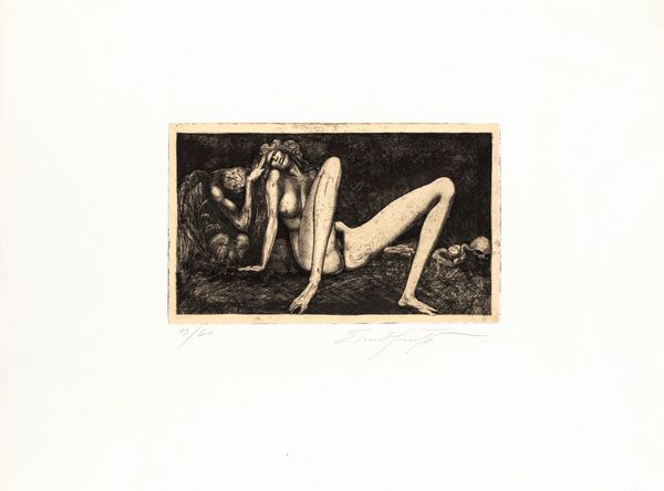 ERNST FUCHS : Senza titolo  - Asta Grafica Internazionale e Multipli d'Autore - Associazione Nazionale - Case d'Asta italiane