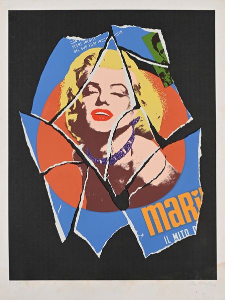 MIMMO ROTELLA : Marilyn  - Asta Grafica Internazionale e Multipli d'Autore - Associazione Nazionale - Case d'Asta italiane