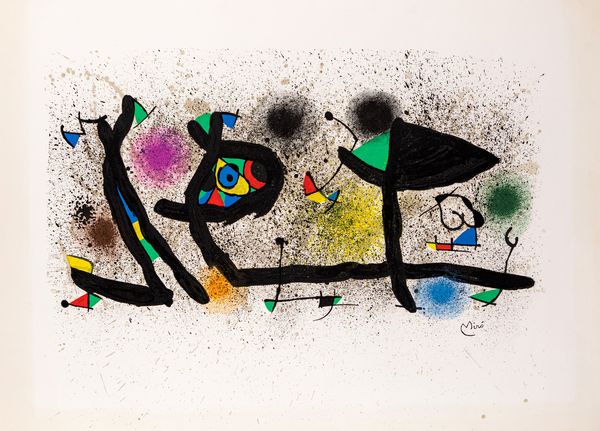 Joan Mirò : Senza titolo  - Asta Grafica Internazionale e Multipli d'Autore - Associazione Nazionale - Case d'Asta italiane