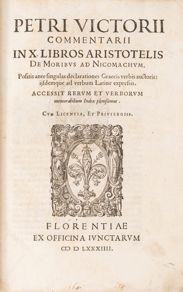 Aristotele, : Commentarii in X libros Aristotelis  - Asta Libri, Autografi e Stampe - Associazione Nazionale - Case d'Asta italiane