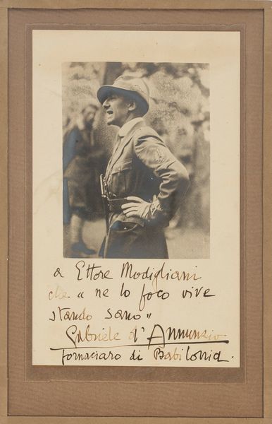 Gabriele D'Annunzio, : Foto con dedica  - Asta Libri, Autografi e Stampe - Associazione Nazionale - Case d'Asta italiane