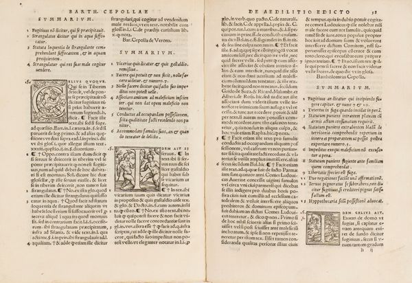 BARTOLOMEO CIPOLLA : Commentaria in tit.ff.de aedilitio edicto nunc primum in lucem edita  - Asta Libri, Autografi e Stampe - Associazione Nazionale - Case d'Asta italiane