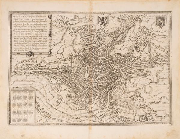 Braun, Georg - Hogenberg, Frans : Gandavum Amplissima Flandriae urbs, á Julio Caesare condita, et á suo nomine Caio, ut Chronici Brabantini loquuntur, dicta.  - Asta Libri, Autografi e Stampe - Associazione Nazionale - Case d'Asta italiane