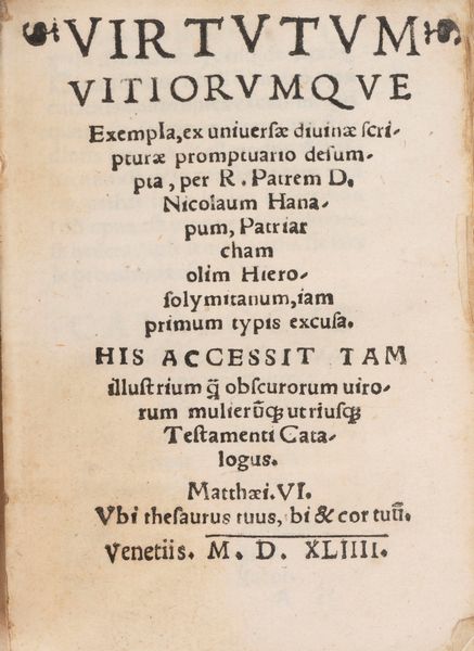 Nicola di Hanappes : Virtutum Vitiorumque Exempla  - Asta Libri, Autografi e Stampe - Associazione Nazionale - Case d'Asta italiane