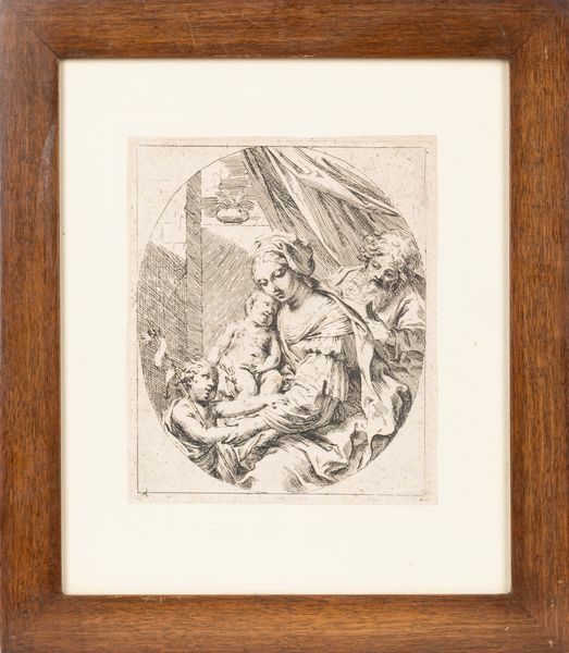 ELISABETTA SIRANI : Sacra Famiglia con San Giovannino  - Asta Libri, Autografi e Stampe - Associazione Nazionale - Case d'Asta italiane