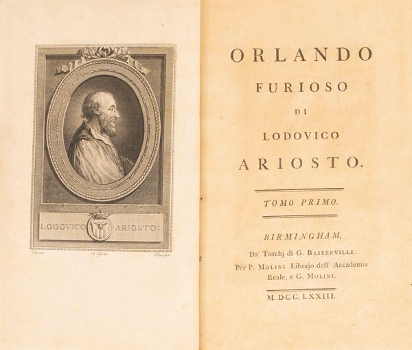 Ludovico Ariosto : Orlando Furioso  - Asta Libri, Autografi e Stampe - Associazione Nazionale - Case d'Asta italiane