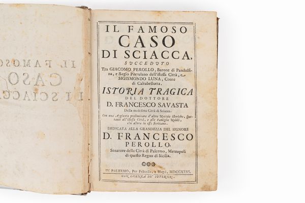 Francesco Savasta : Il famoso caso di Sciacca  - Asta Libri, Autografi e Stampe - Associazione Nazionale - Case d'Asta italiane