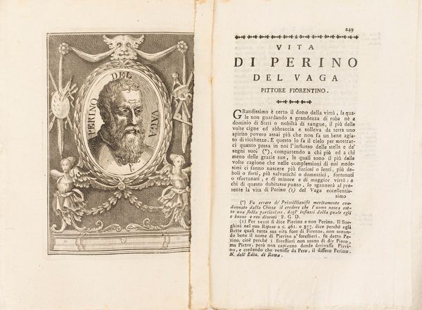 Vasari, Giorgio : Vite de' piu eccellenti pittori scultori e architetti scritte da m. Giorgio Vasari  - Asta Libri, Autografi e Stampe - Associazione Nazionale - Case d'Asta italiane