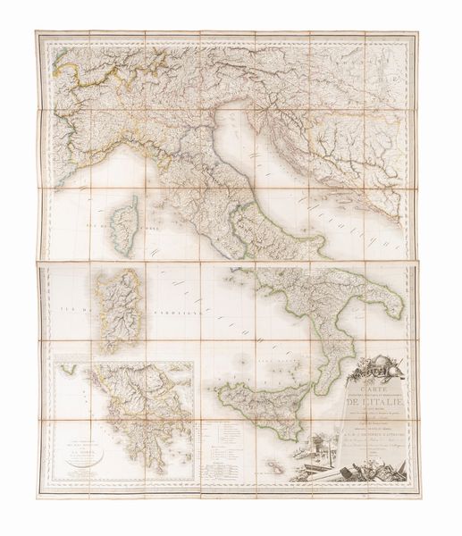 Carte statistique, politique et mineralogique de l'Italie  - Asta Libri, Autografi e Stampe - Associazione Nazionale - Case d'Asta italiane