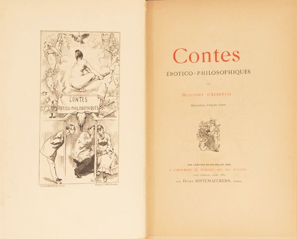 Alphonse Aimé Beaufort d'Auberval : Contes Erotico-Philosophiques  - Asta Libri, Autografi e Stampe - Associazione Nazionale - Case d'Asta italiane