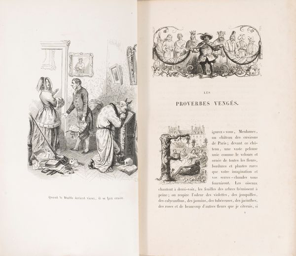 Grandville, Jean - Jacques 
 : Cent Proverbes  - Asta Libri, Autografi e Stampe - Associazione Nazionale - Case d'Asta italiane