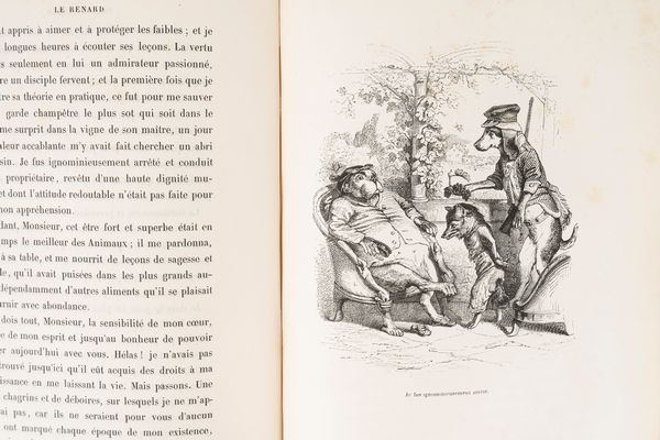 Grandville, Jean - Jacques 
 : Scènes de la vie privée et publique des animax  - Asta Libri, Autografi e Stampe - Associazione Nazionale - Case d'Asta italiane