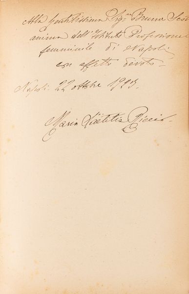 Maria Letizia Riccio : L'evoluzione della politica annonaria a Napoli dal 1503 al 1806. Preceduta da una lettera del prof. Augusto Graziani.  - Asta Libri, Autografi e Stampe - Associazione Nazionale - Case d'Asta italiane