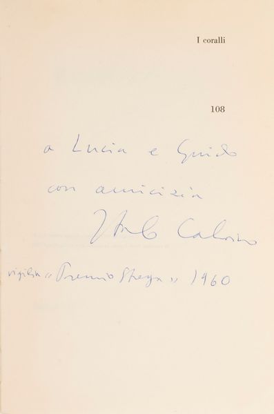 Calvino, Italo : Il Cavaliere inesistente  - Asta Libri, Autografi e Stampe - Associazione Nazionale - Case d'Asta italiane