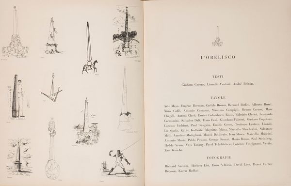 Bruno Caruso : L'obelisco  - Asta Libri, Autografi e Stampe - Associazione Nazionale - Case d'Asta italiane