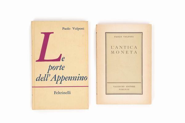 Volponi, Paolo : Le porte dell'Appennino  - Asta Libri, Autografi e Stampe - Associazione Nazionale - Case d'Asta italiane