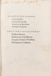 Filostrato, Flavio - Imagines Philostrati