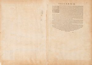 Braun, Georg - Hogenberg, Frans : Tricaricum Basilicatae Civitas  - Asta Libri, Autografi e Stampe - Associazione Nazionale - Case d'Asta italiane