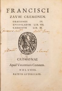 Francesco Zava - Francisci Zavae Cremonen. Orationes IV