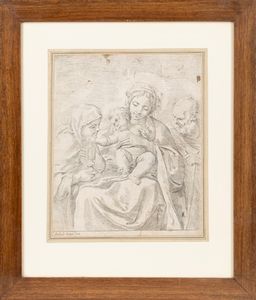 Reni, Guido - Carracci, Annibale - Sacra famiglia con Santa Chiara