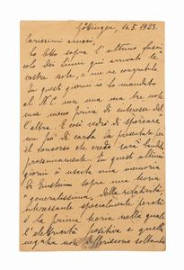 Enrico Fermi, : Lettere  - Asta Libri, Autografi e Stampe - Associazione Nazionale - Case d'Asta italiane