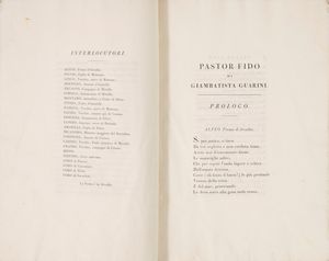 Guarini, Giovanni Battista : Pastor Fido  - Asta Libri, Autografi e Stampe - Associazione Nazionale - Case d'Asta italiane