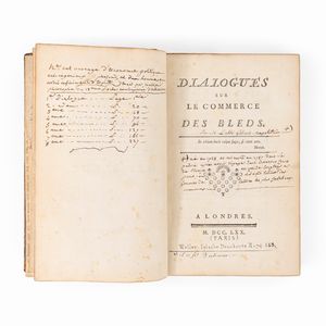 Ferdinando Galiani - Dialogues sur le commerce des bleds.