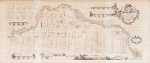 Piranesi, Giovanni Battista - Pianta del corso del Fiume Tevere, e sue adiacenze, dall'influenza del Nera fino al mare...