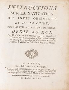 Jean-Baptiste-Nicolas-Denis Après de Mannevillette - Instructions sur la Navigation des Indes Orientales et de la China, pour servir au Neptune Oriental