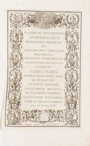 Foggini, Pier Francesco - Fastorum anni Romani a Verrio Flacco ordinatorum reliquiae ex marmorearum tabularum fragmentis praeneste nuper eoffossis