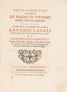 Giandomenico Martelli - Delle acque caje ovvero de' Bagni di Viterbo