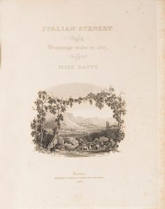 Batty, Elizabeth Frances - Italian scenery from drawings made in 1817