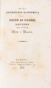 Matteo De Augustinis - Della condizione economica del Regno di Napoli.