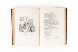 Grandville, Jean - Jacques 
 : Scènes de la vie privée et publique des animax  - Asta Libri, Autografi e Stampe - Associazione Nazionale - Case d'Asta italiane