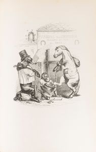 Grandville, Jean - Jacques 
 : Scènes de la vie privée et publique des animax  - Asta Libri, Autografi e Stampe - Associazione Nazionale - Case d'Asta italiane