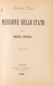 Nicola Nisco - Missione dello stato nella società odierna.