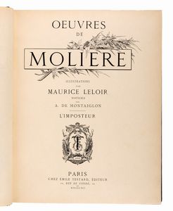 Jean-Baptiste Poquelin Molière : Oeuvres de Molière  - Asta Libri, Autografi e Stampe - Associazione Nazionale - Case d'Asta italiane