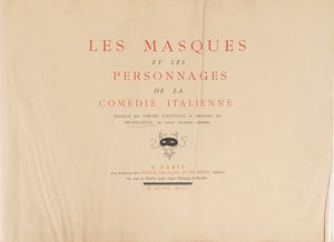 D'Houville, Gérard, - Les Masques et les personnages de la comédie italienne.