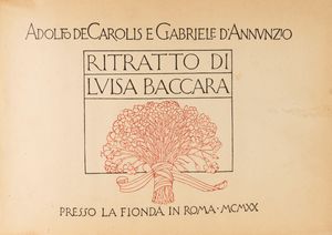 D'Annunzio, Gabriele e De Carolis, Adolfo - Ritratto di Luisa Baccara