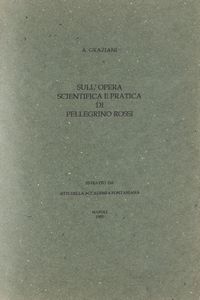 Augusto Graziani - Sull'opera scientifica di Pellegrino Rossi.