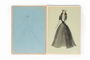 Album con figurini e modelli di Moda  - Asta Libri, Autografi e Stampe - Associazione Nazionale - Case d'Asta italiane