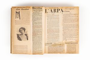 Lina Cavalieri : Raccolta di ritagli di giornale - teatro  - Asta Libri, Autografi e Stampe - Associazione Nazionale - Case d'Asta italiane