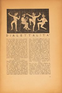 Anton Giulio Bragaglia : Cronache d'Attualità. Anno V. Agosto-Settembre-Ottobre 1921.  - Asta Libri, Autografi e Stampe - Associazione Nazionale - Case d'Asta italiane