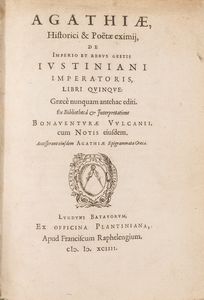 Agazia Scolastico - De Imperio et rebus gestis Iustiniani Imperatoris, Libri Quinque