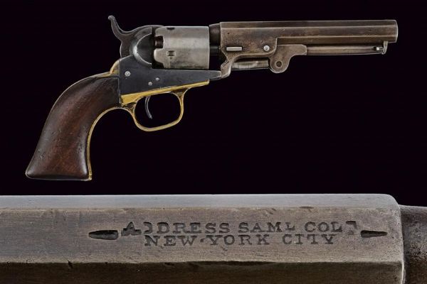 Colt Model 1849 Pocket Revolver  - Asta Una Vasta Selezione di Armi da Fuoco Americane - Associazione Nazionale - Case d'Asta italiane